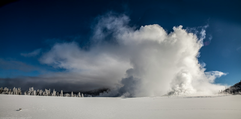 Yellowstone Geysers in Winter